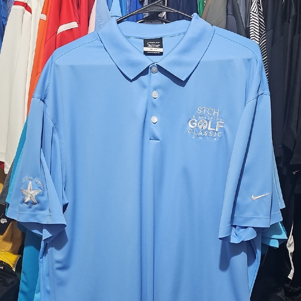 Nike Men's Light Blue Golf Classic Polo